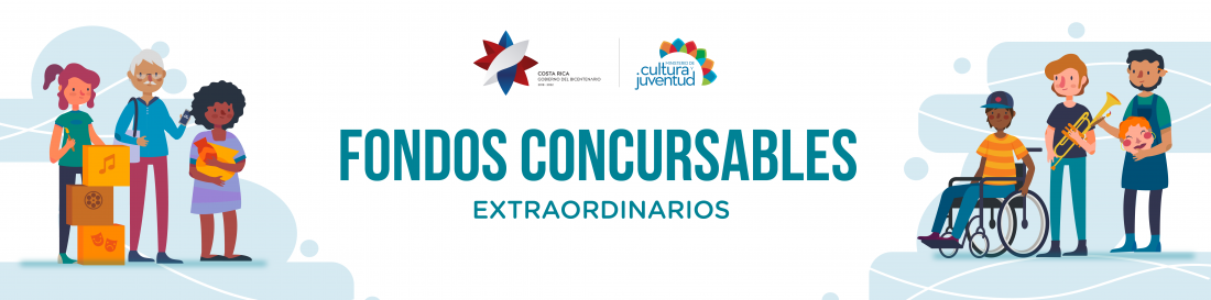 Arte gráfico con título "Fondos Concursables"