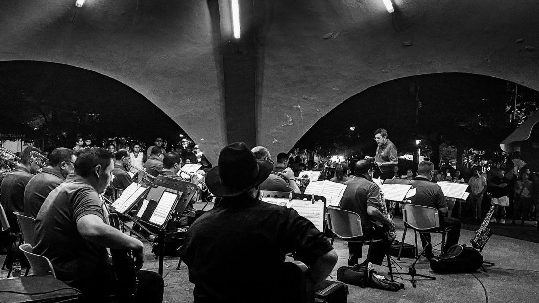 Retreta en Santa Cruz. Foto cortesía de la Filarmonía de Santa Cruz.