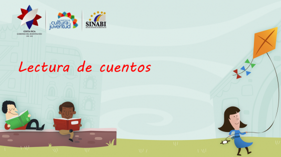 En la parte inferior izquierda, nos niños leyendo y a la derecha una niña jugando con un globo.