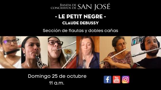 Evento musical: Camerístico "Le petit nègre" de Claude Debussy - Banda de Conciertos de San José músicos tocando música
