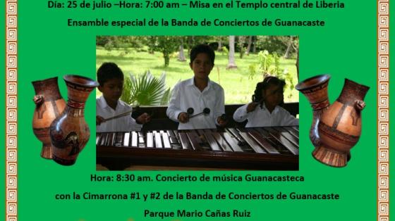Concierto: "Música Guanacasteca" en celebración de la Anexión del Partido de Nicoya a Costa Rica - Banda de Conciertos de Guanacaste niños tocando marimba