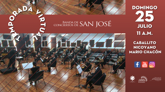 Concierto: "Homenaje 197 Aniversario de la Anexión del Partido de Nicoya a Costa Rica" - Banda de Conciertos de San José músicos de la BCSJ