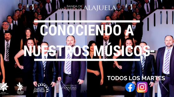 Evento: "Conociendo a nuestros músicos" - Banda de Conciertos de Alajuela Músicos de la Banda de Alajuela en museo Juan Santamaría