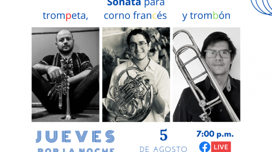 Concierto: "Jueves por la Noche" - Banda de Conciertos de Alajuela tres músicos de BCA