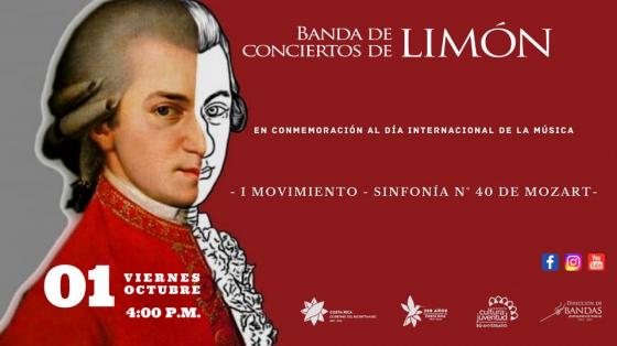 Concierto: "La música es el único camino hacia lo trascendente" - Banda de Conciertos de Limón Arte con rostro de Bethoveen