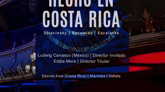 “Hecho en Costa Rica" con la Orquesta Sinfónica de Heredia. “Hecho en Costa Rica" con la Orquesta Sinfónica de Heredia.