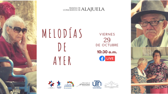 Concierto Especial "Música de Ayer" - Banda de Conciertos de Alajuela adultos mayores disfrutando de un concierto