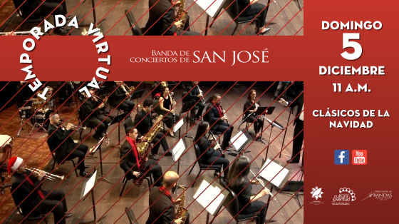 Concierto Especial Clásicos de Navidad - Banda de Conciertos de San José músicos de la BCSJ