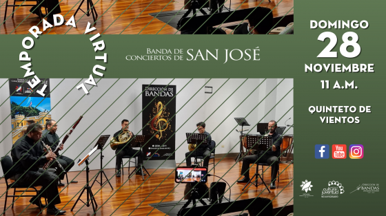 Concierto Especial de Música Costarricense Músicos de BCSJ en auditorio ensayando