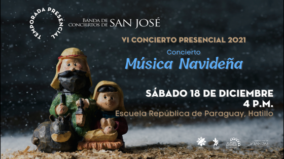 Concierto Especial de Música Navideña - Banda de Conciertos de San José pasito navideño