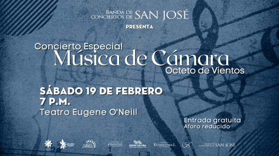 figuras musicales con fondo azul