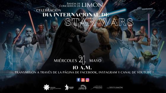 Concierto "Día Internacional de Star Wars" - Banda de Conciertos de Limón Imagen de los personajes de Star Wars