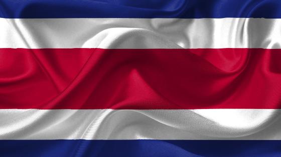 Bandera de Costa Rica.