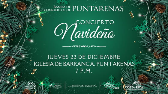 Concierto Navideño Banda de Conciertos de Puntarenas