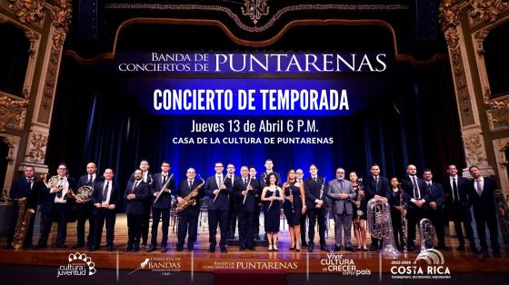 Concierto de Temporada - Banda de Conciertos de Puntarenas Banda de Puntarenas en el Teatro Nacional