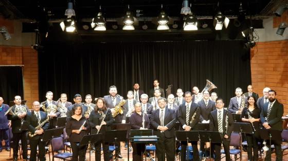 Foto de la Banda de Cartago en escenario