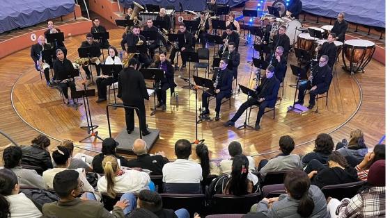 Foto de la Banda en el Anfiteatro Municipal