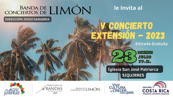 Concierto de Extensión | Banda de Conciertos de Limón fotos de palmera con cielo azul