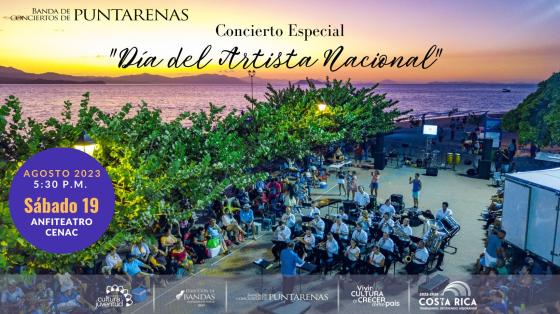 foto de la Banda de Puntarenas tocando en el faro