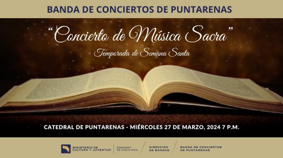 Concierto Especial de Música Sacra | Banda de Conciertos de Puntarenas foto de una biblia abierta con luces pequeñas que emanan de ella
