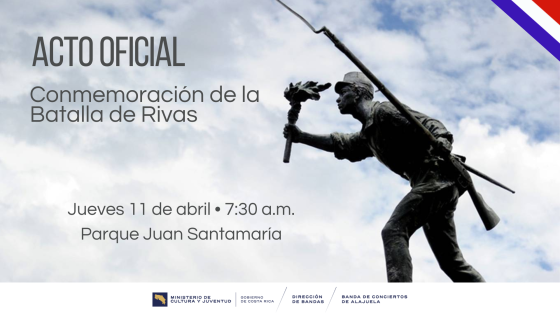 Concierto Protocolario de la gesta heroica del soldado Juan Santamaría | Banda de Conciertos de Alajuela Foto de la estatua de Juan Santamaría