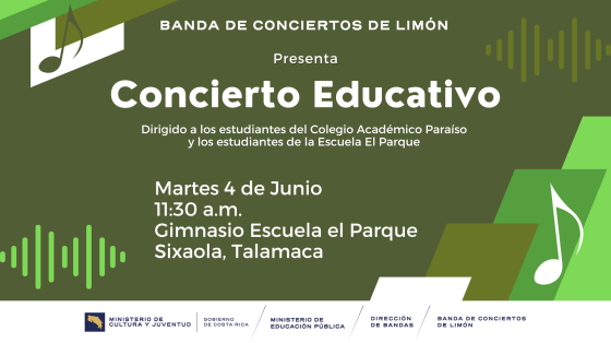 figuras geométricas y musicales en tonalidades verdes