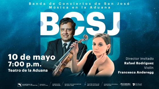 II Concierto de Gala | Banda de Conciertos de San José Foto de Rafael Rodríguez y Francesca Anderegg artistas intenacionales
