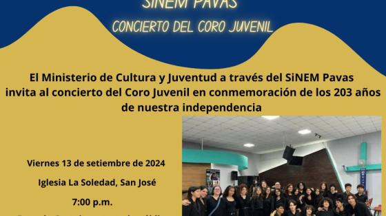 Afiche concierto coro sinem pavas 13 set 2024 Afiche concierto coro sinem pavas 13 set 2024