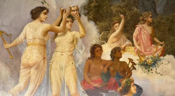 Teatro Nacional de Costa Rica celebra la restauración de la obra Musas I y II
