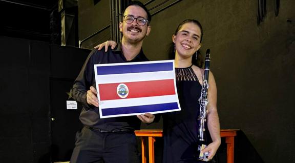 Esteban Madriz y Daniela Pinto