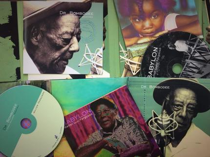 Collage de los álbumes de Ferguson, grabados por Papaya Music. Foto Prensa MCJ.