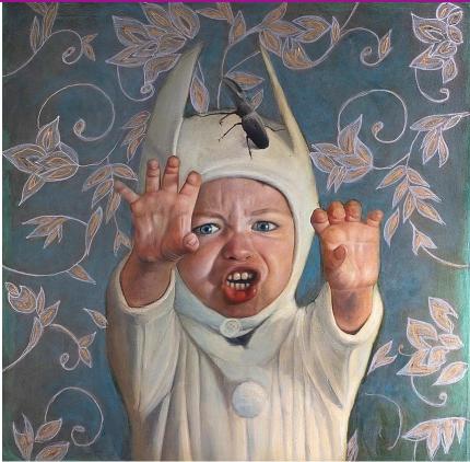 Sofía Ruíz Ugalde (1982- ) I Conejo Blanco, de la serie Black Forest I 2017 I óleo sobre lienzo Sofía Ruíz Ugalde (1982- ) I Conejo Blanco, de la serie Black Forest I 2017 I óleo sobre lienzo