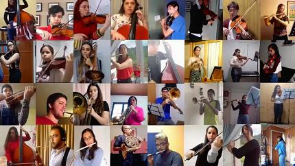 La Orquesta Virtual Iberoamericana se estrenó el 17 de mayo de 2020, interpretando "Alas a Malala" La Orquesta Virtual Iberoamericana se estrenó el 17 de mayo de 2020, interpretando "Alas a Malala"