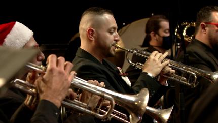 Músicos de las Banda de San José. Fotografía: Dirección de Bandas Músicos de las Banda de San José. Fotografía: Dirección de Bandas