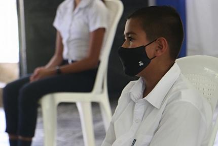 El ganador del primer lugar de este certamen fue el estudiante Josthin Daniel Powers Barahona, de cuarto grado en la escuela Quebradas, en Quebradas de San Isidro de Pérez Zeledón. Foto: Unidad de Comunicación, MCJ