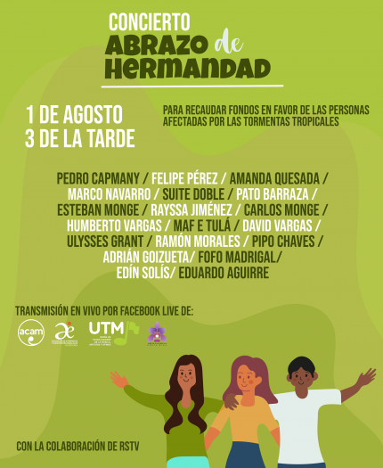 El concierto se transmitirá el domingo 01 de agosto, a las 3 p.m., a través de Facebook El concierto se transmitirá el domingo 01 de agosto, a las 3 p.m., a través de Facebook