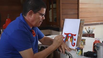 Talleres de pintura de carretas con El Canto Talleres de pintura de carretas con El Canto