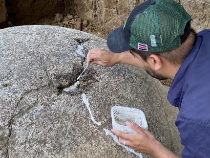 Trabajos forman parte de proceso sistemático de conservación- restauración de esferas de piedra que corresponden a los sitios Patrimonio Mundial. Fotografía: Museo Nacional de Costa Rica Trabajos forman parte de proceso sistemático de conservación- restauración de esferas de piedra que corresponden a los sitios Patrimonio Mundial. Fotografía: Museo Nacional de Costa Rica