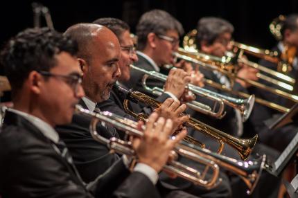 Presentaciones de la Temporada de “Música para Banda de Compositores Estadounidenses”, se ofrecen el tercer jueves de cada mes, durante 2022. Fotografía: Dirección de Bandas, MCJ Presentaciones de la Temporada de “Música para Banda de Compositores Estadounidenses”, se ofrecen el tercer jueves de cada mes, durante 2022. Fotografía: Dirección de Bandas, MCJ