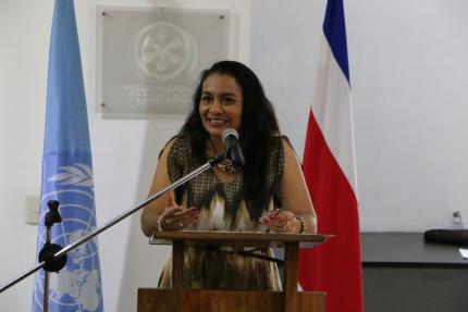 Lanzamiento se realizó en el marco de celebración del Día Mundial de la Alimentación y el Día Nacional de las Frutas y Vegetales. Fotografía Unidad de Comunicación - Ministerio de Cultura y Juventud