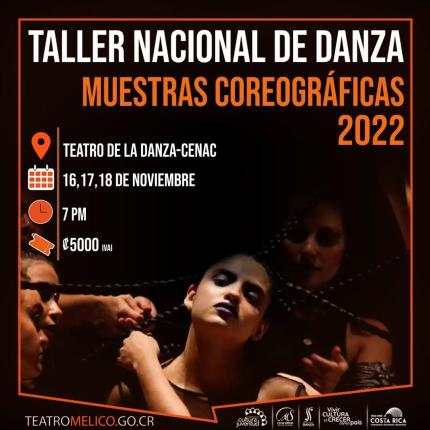 La Muestra Coreográfica 2022 inició el pasado 16 de noviembre, y ofrecerá dos funciones más, los días 17 y 18 de noviembre, a las 7 p.m., en el Teatro de la Danza, ubicado en el Centro Nacional de la Cultura (CENAC). La Muestra Coreográfica 2022 inició el pasado 16 de noviembre, y ofrecerá dos funciones más, los días 17 y 18 de noviembre, a las 7 p.m., en el Teatro de la Danza, ubicado en el Centro Nacional de la Cultura (CENAC).