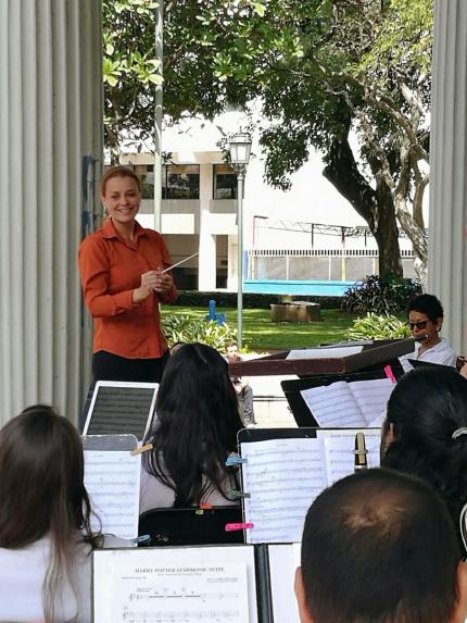 Ana Pamela Goyenaga, directora Banda de Conciertos de Limón