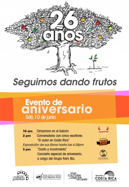 San Ramón: Fiesta cultural celebrará aniversario del Centro José Figueres San Ramón: Fiesta cultural celebrará aniversario del Centro José Figueres