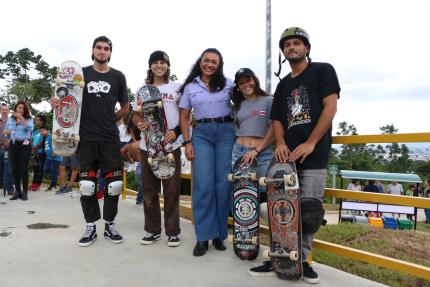 Nuevas instalaciones cuentan con el mejor skatepark del país, cancha multiuso para futsala, baloncesto y voleibol, más de 1.9 kilómetros de ciclovías, senderos y amplias áreas verdes