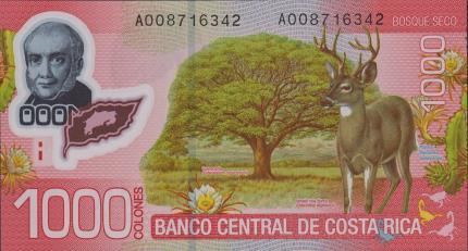Billete de mil colones. Billete de mil colones.