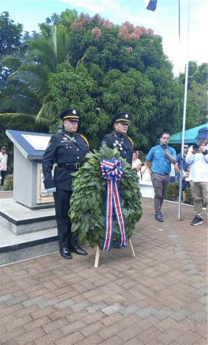 En el marco de la gira presidencial por la Zona Sur el MCJ participó en actividades relativas a la conmemoración de la Batalla de Coto, en la comunidad de Pueblo Nuevo, Puntarenas En el marco de la gira presidencial por la Zona Sur el MCJ participó en actividades relativas a la conmemoración de la Batalla de Coto, en la comunidad de Pueblo Nuevo, Puntarenas