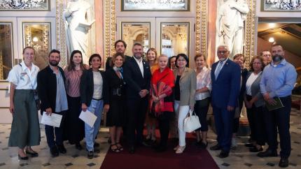 Teatro Nacional de Costa Rica celebra la restauración de la obra Musas I y II