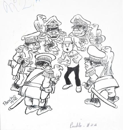 “Hugo Díaz: crónicas en tinta (1930-2001)”: La aguda mirada de un caricaturista que retrató medio siglo de historia costarricense