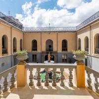 Vista al patio de la fuente del edificio patrimonial. Foto Grupo Cebra