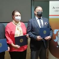 De izquierda a derecha: Jorge Sáenz, Eugenia Ibarra y Eduardo Madrigal.